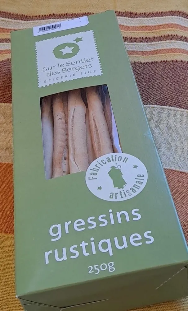 GRESSINS RUSTIQUES AUX OLIVES NOIRES