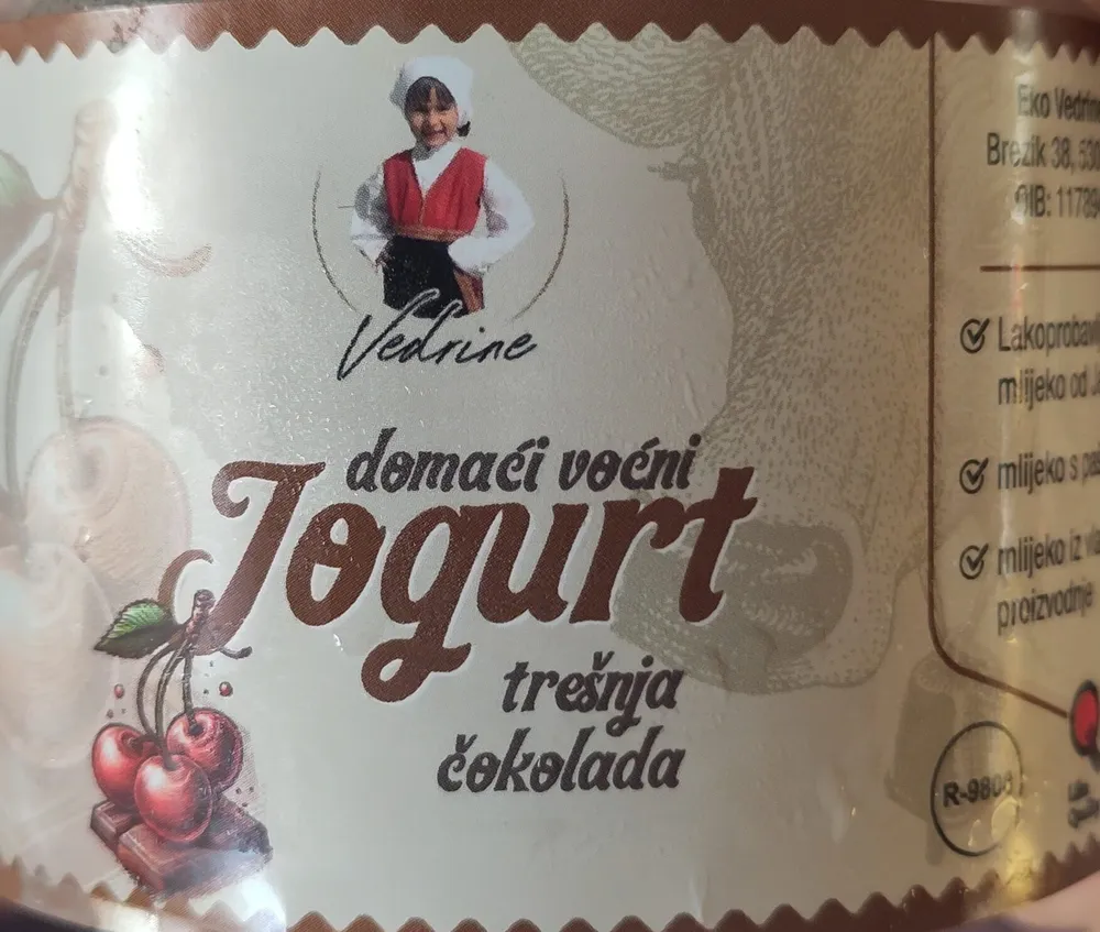 Voćni jogurt trešnja čokolada