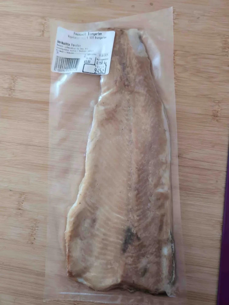 Geräucherte Bio Forelle