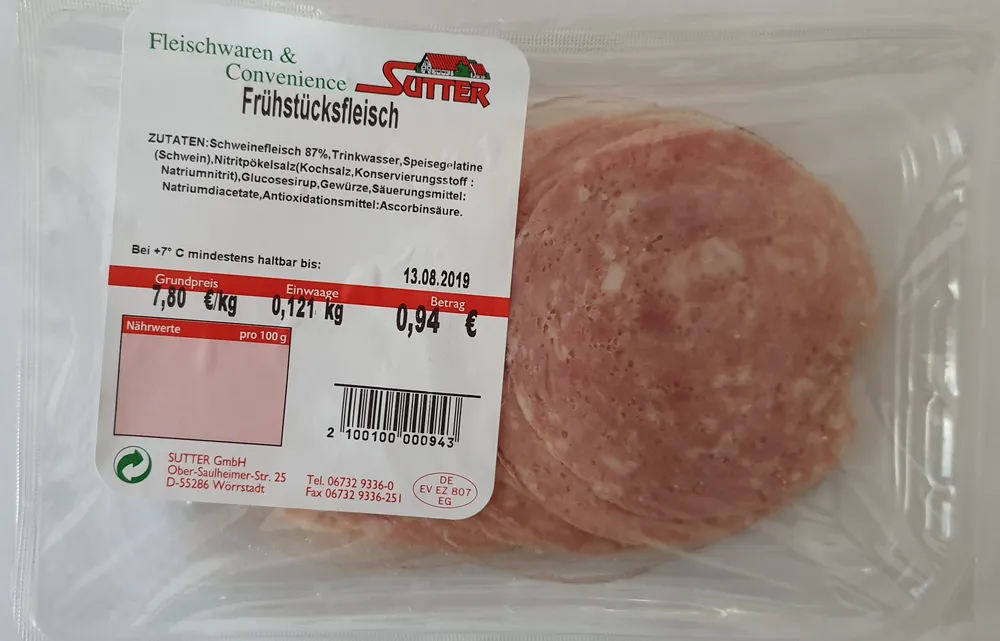 Frühstücksfleisch