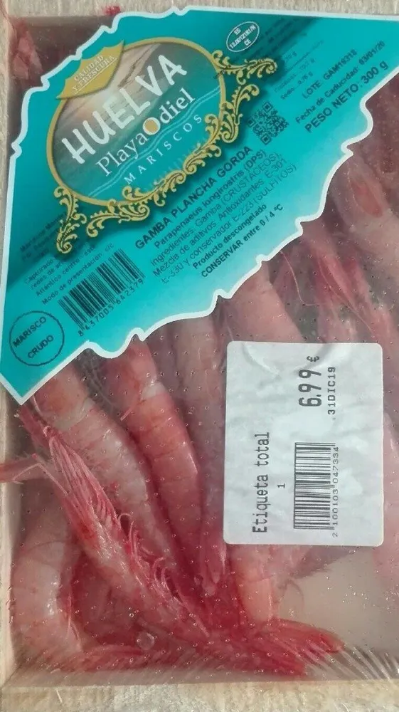 Gamba plancha gorda