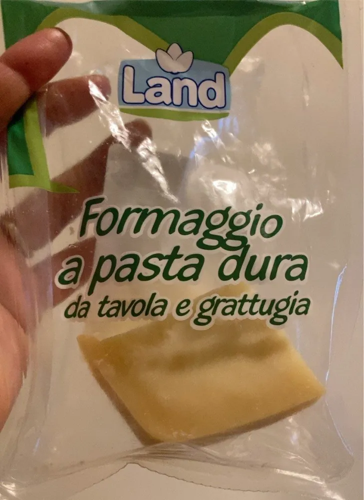 Formaggio a pasta dura da tavola e grattugia