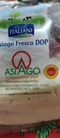 Formaggio Asiago fresco dop pascoli italiani