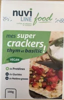 Mes super crackers thym et basilic
