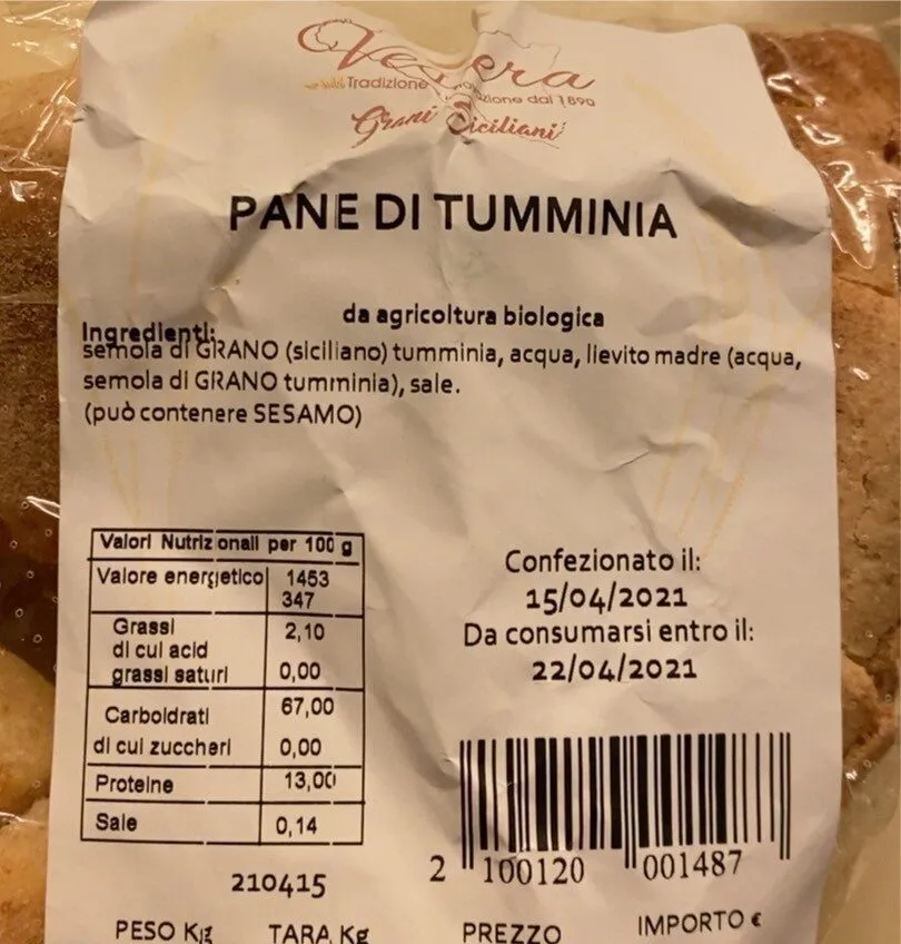 Pane di tumminia