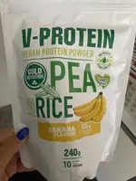 V-Protein Vegan Protein Powder Pea and Rice Banana Flavor