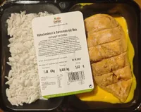 Hähnchenbrust In Currysauce mit Reis