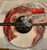 Jamón de bellota ibérico cortado