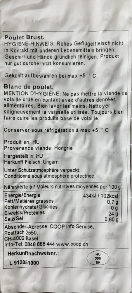 Poulet Brust