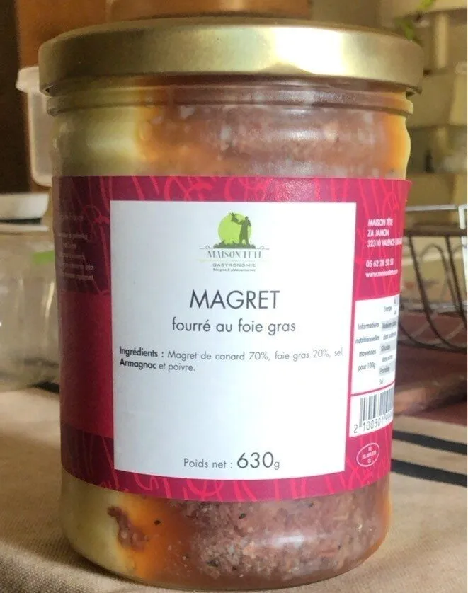 magret fourré au foie gras