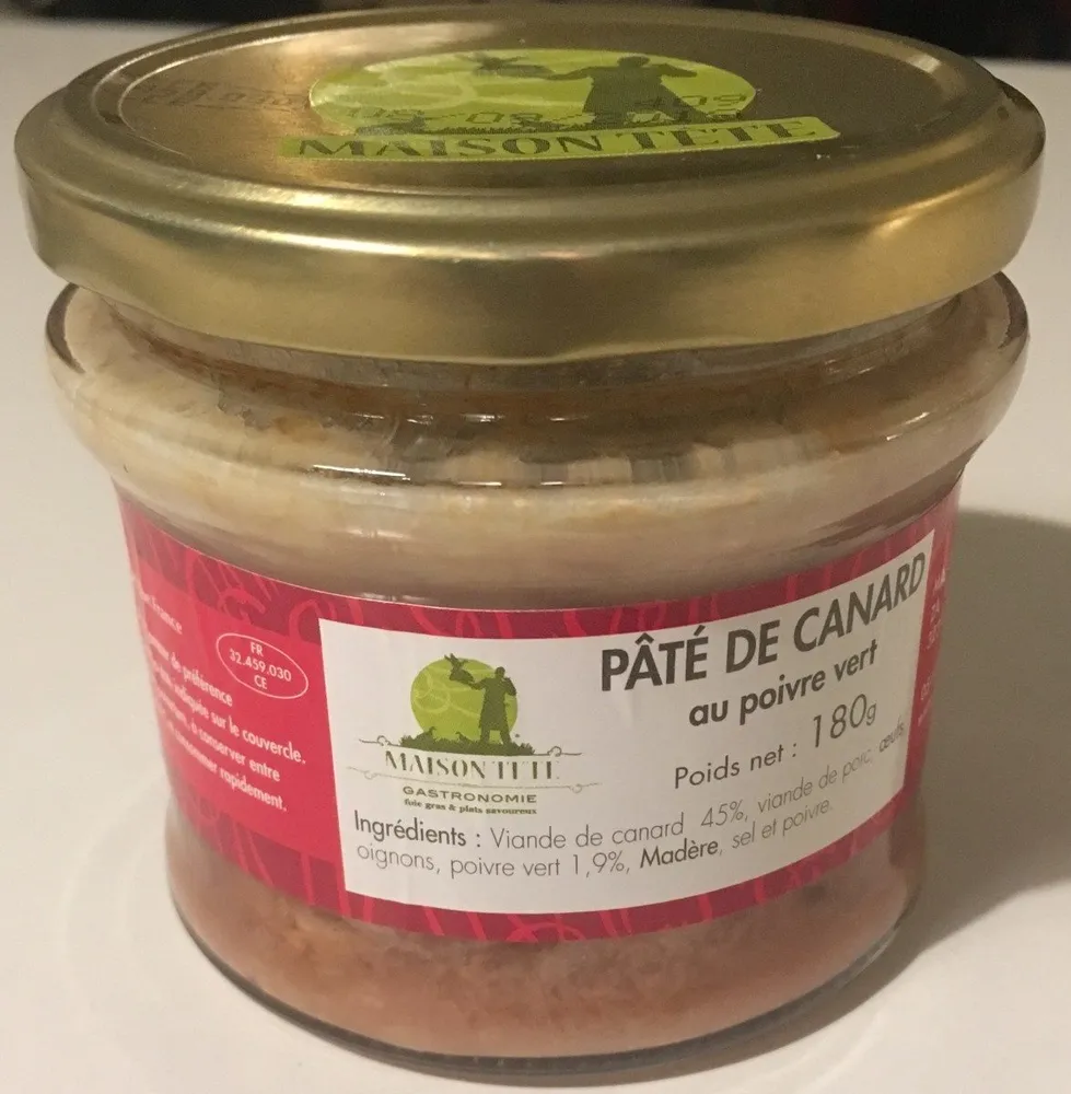 Pâté de canard au poivre vert