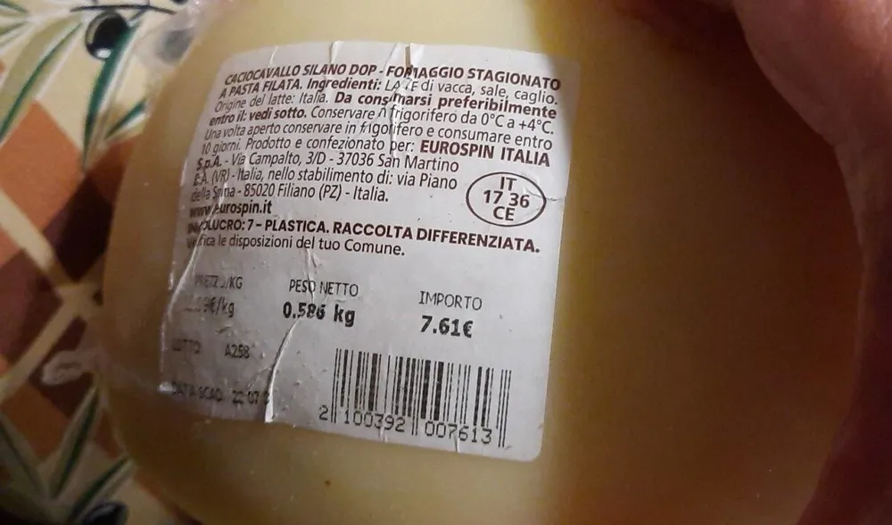 Caciocavallo silano DOP