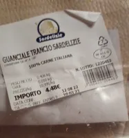 Guanciale trancio sardelizie