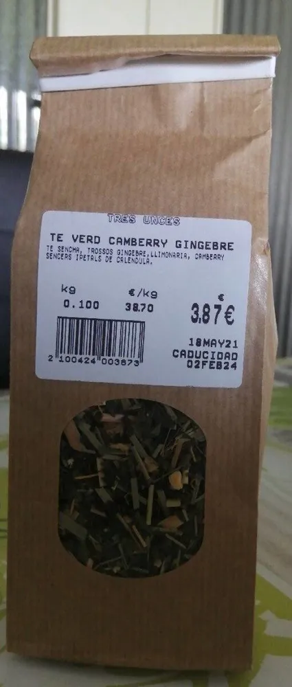 Te verde camberry gingebre