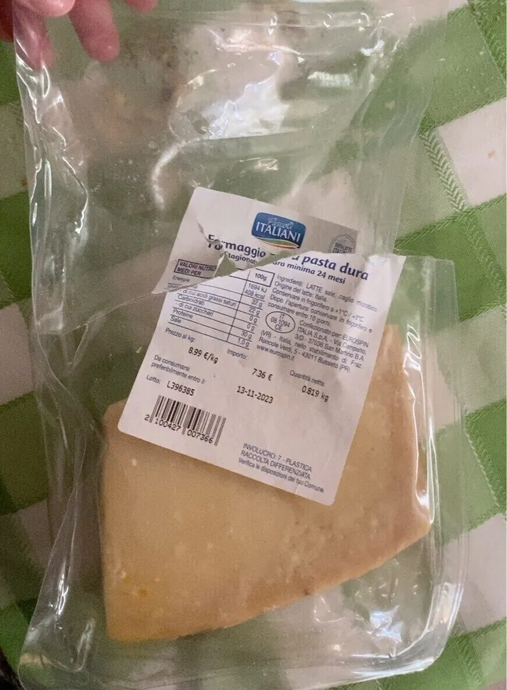 formaggio pasta dura