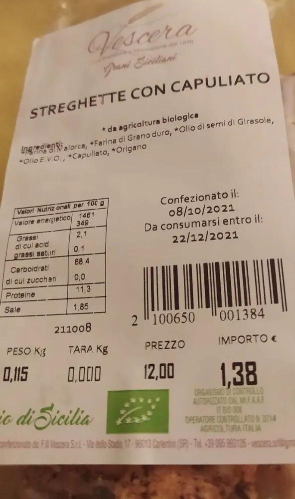Streghette con capuliato