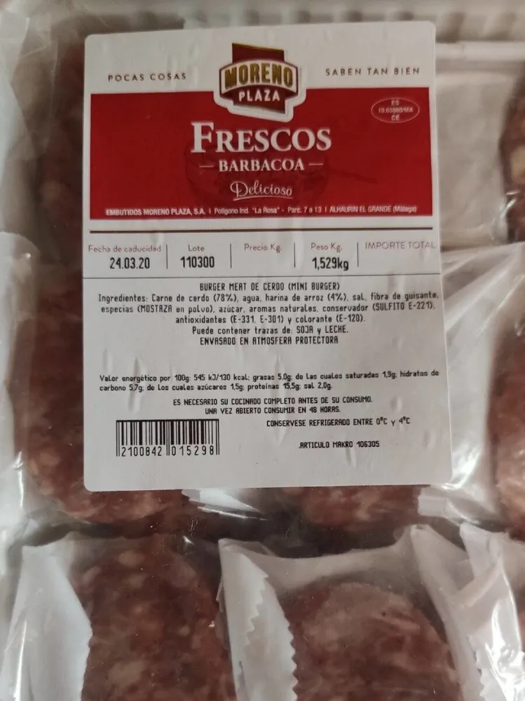Burguer meat de cerdo (mini burguer)