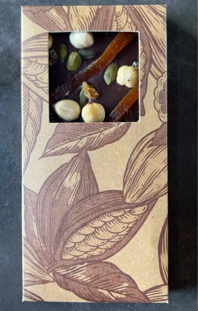 Chocolat tablette noir mendiant