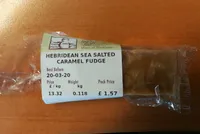 Hebridean sea salted caramel fudge