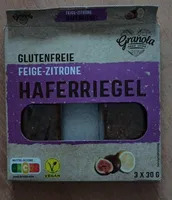 Glutenfreie Feige-Zitrone Haferriegel