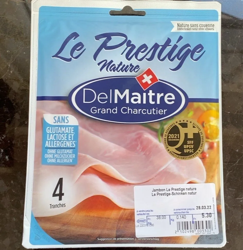 Jambon Le Prestige nature