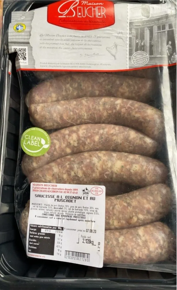 Saucisse oignon muscadet