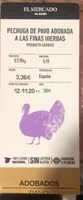 Pechuga de pavo adobada a ls finas hierbas