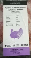 Pechuga de pavo marinada a las finas hierbas