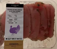 Pechuga de pavo adovada a las finas hierbas