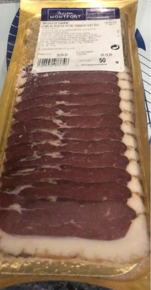 Magret canard fumé
