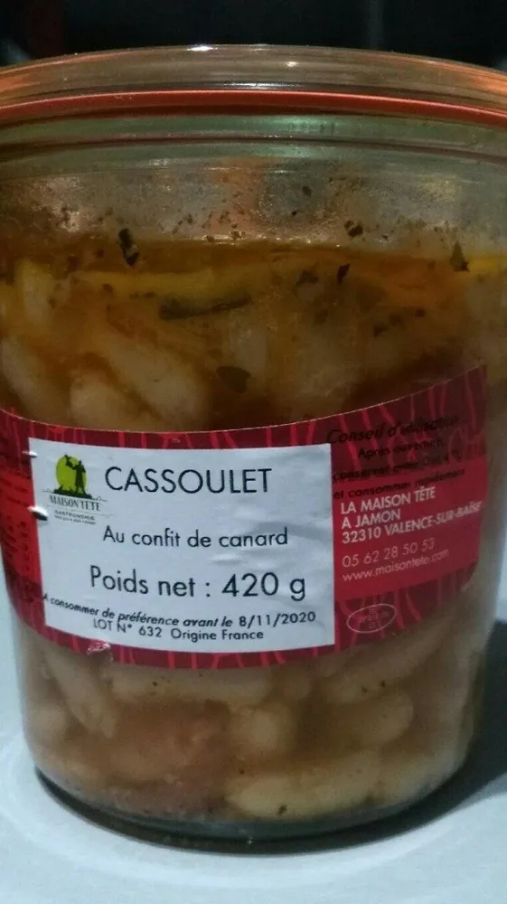 Cassoulet au confit de canard