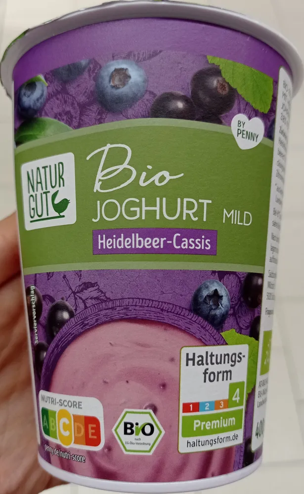 Bio Joghurt mild Heidelbeer-Cassis