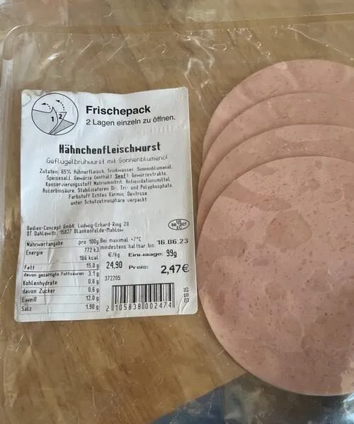 Hänchenfleischwurst