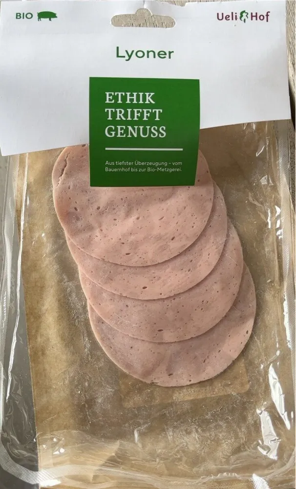 Bio-Lyoner geschnitten