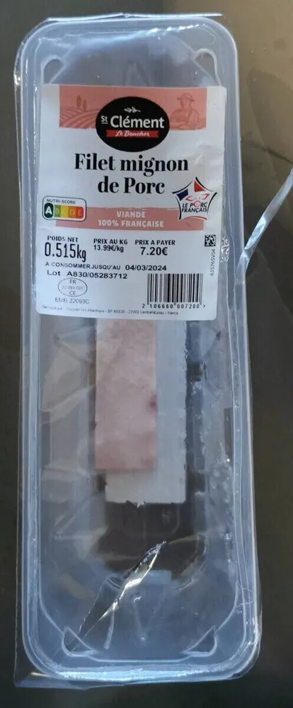 Filet mignon de porc