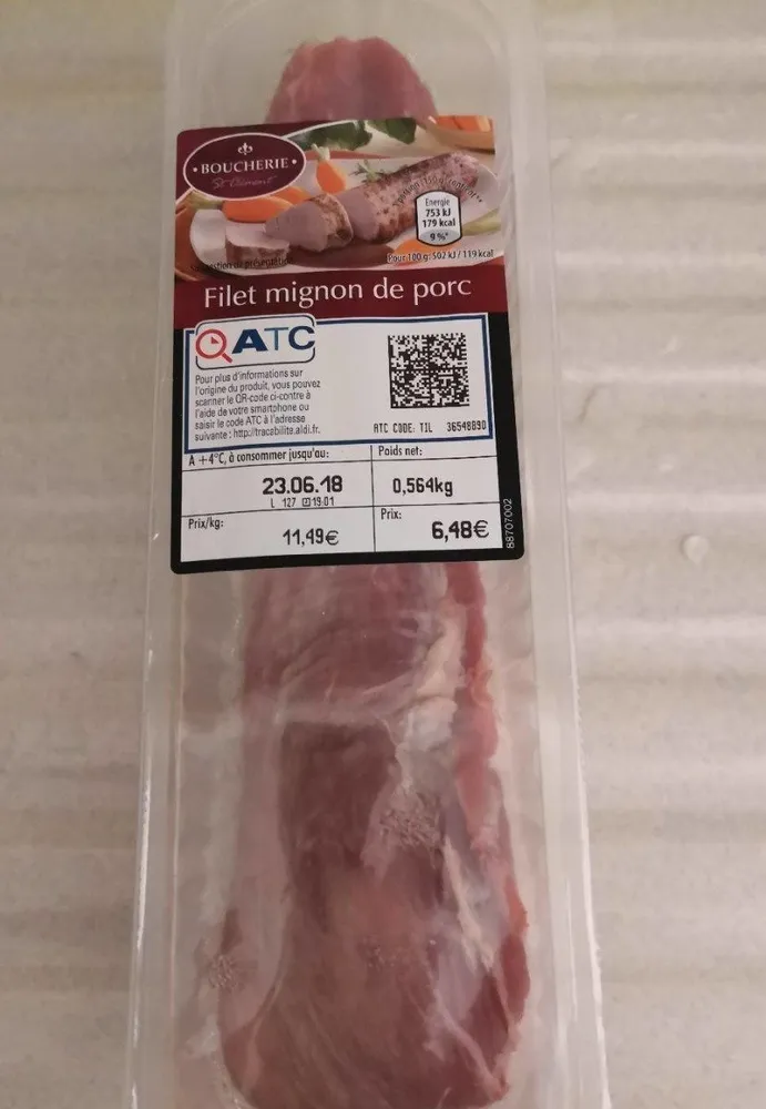 Filet mignon de porc au