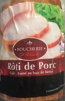 Roti de Porc cuit- fumé au bois de hetre