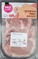 4 côtelettes de porc maigre