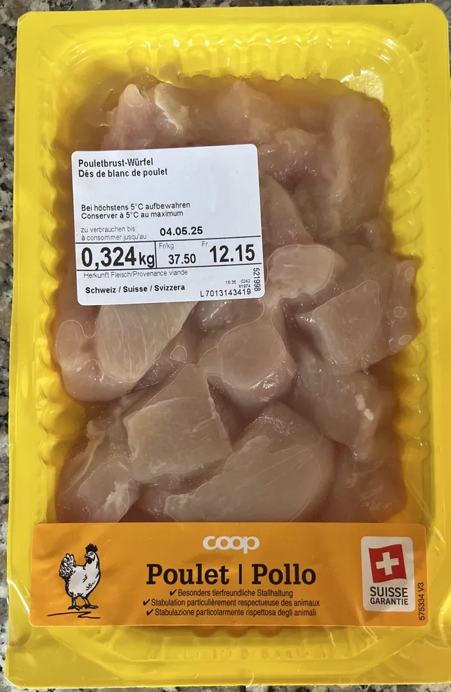 Pouletbrust Würfel