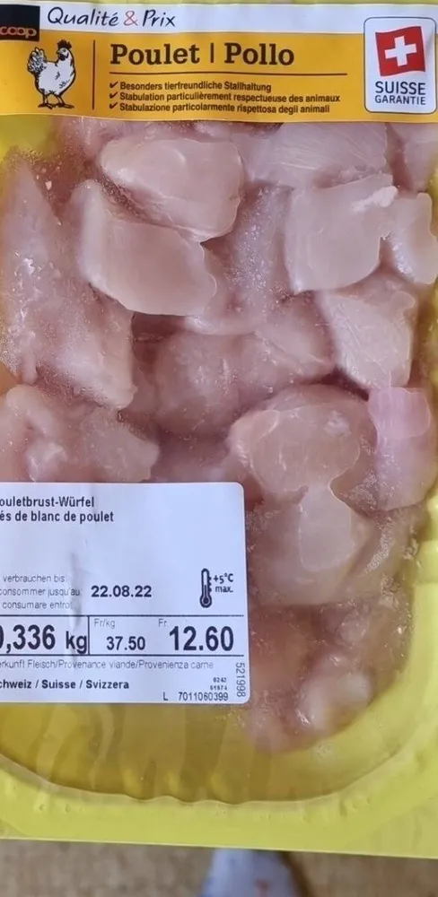 Pouletbrust-Würfel