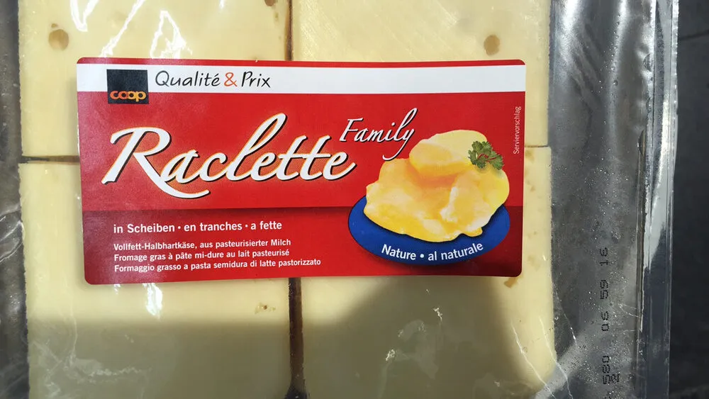 Qualité & Prix - Raclette Family Nature en tranches