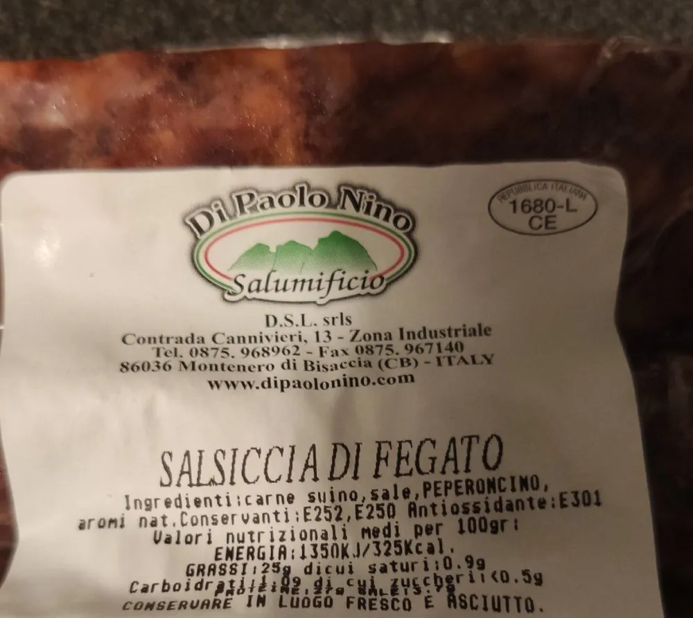 Salsiccia di fegato