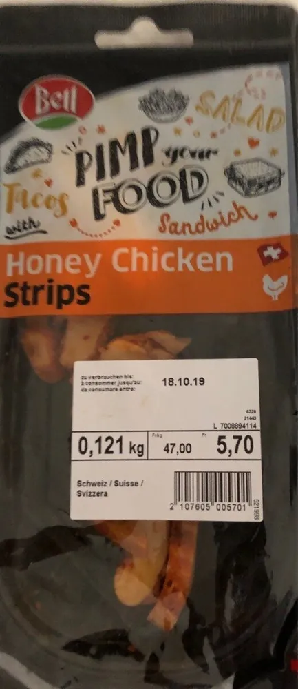 Honey chicken strips