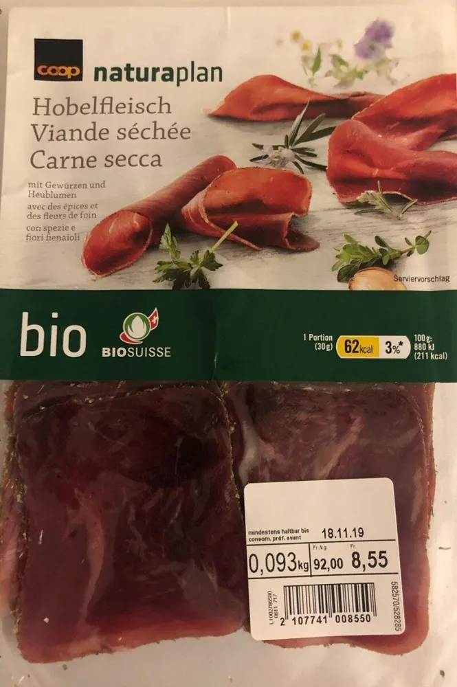 Viande séchée bio