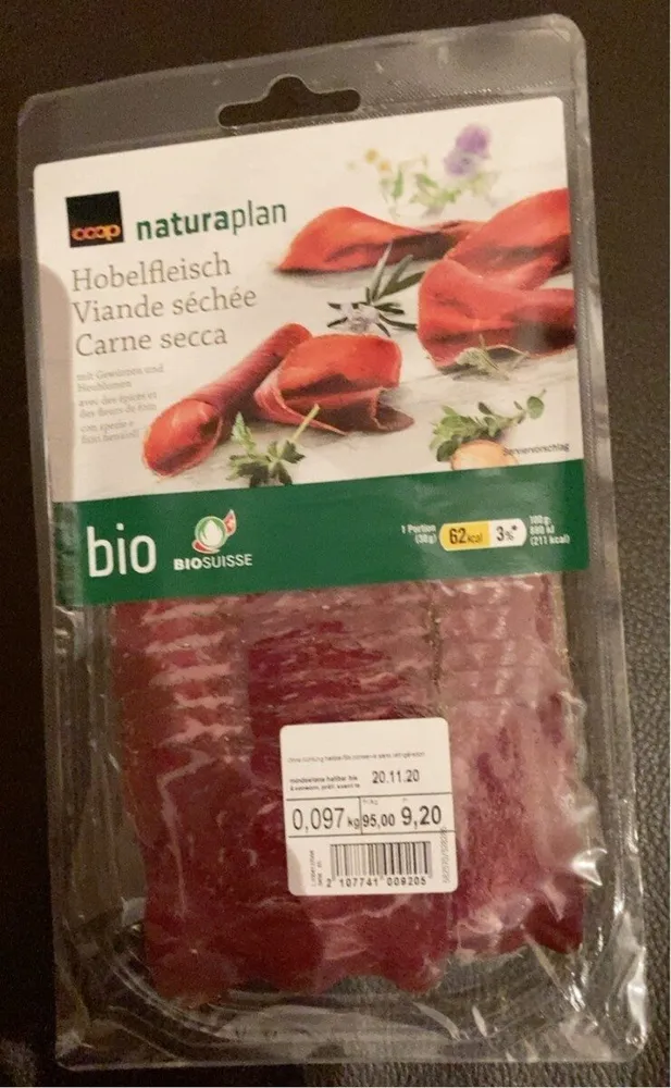 Viande séchée bio