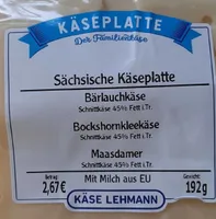 Sächsische Käseplatte