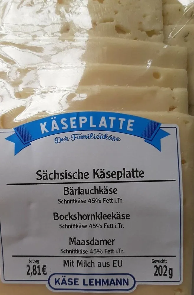 Sächsische Käseplatte