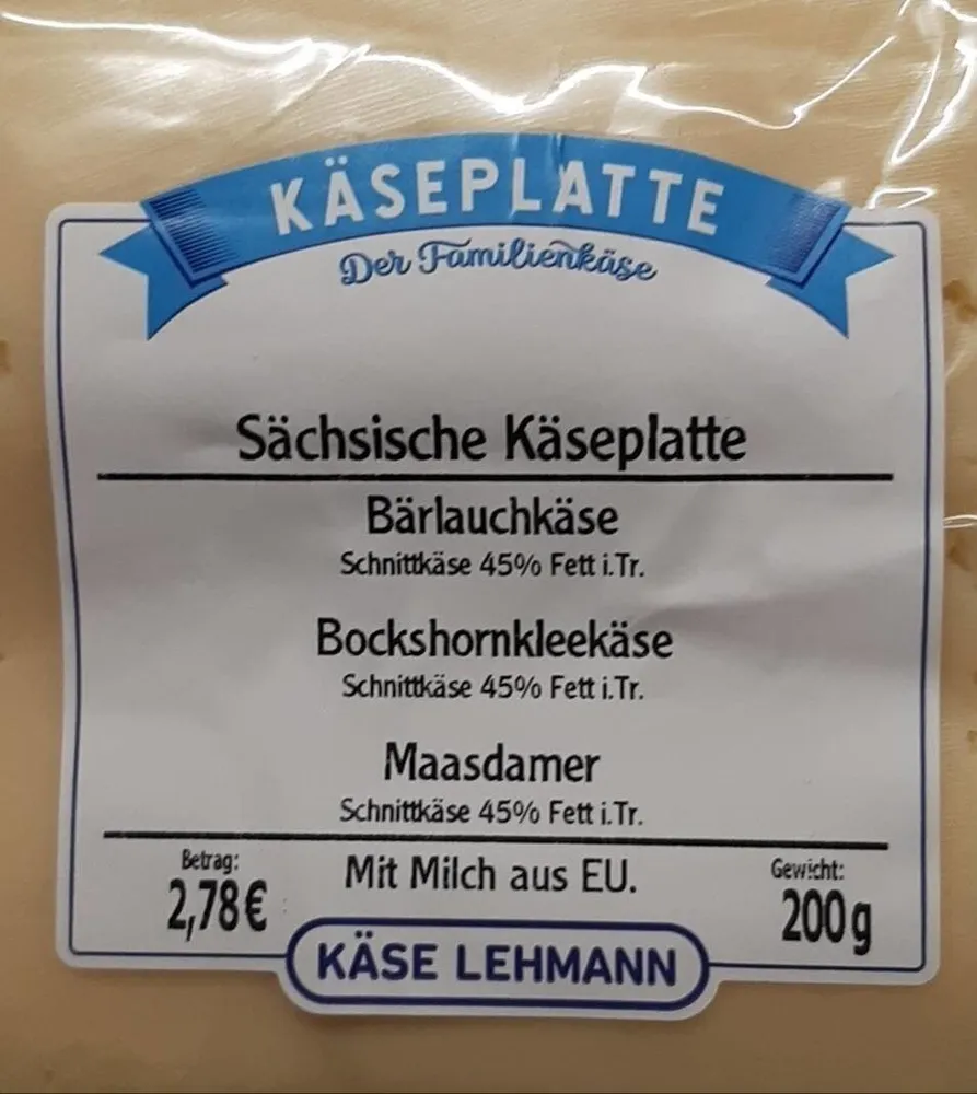 Sächsische Käseplatte