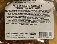 PATÉ EN CROUTE VOLAILLE ET TROMPETTES DES MORTS