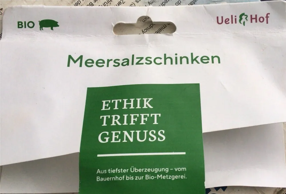 Bio Meersalzschinken geschnitten